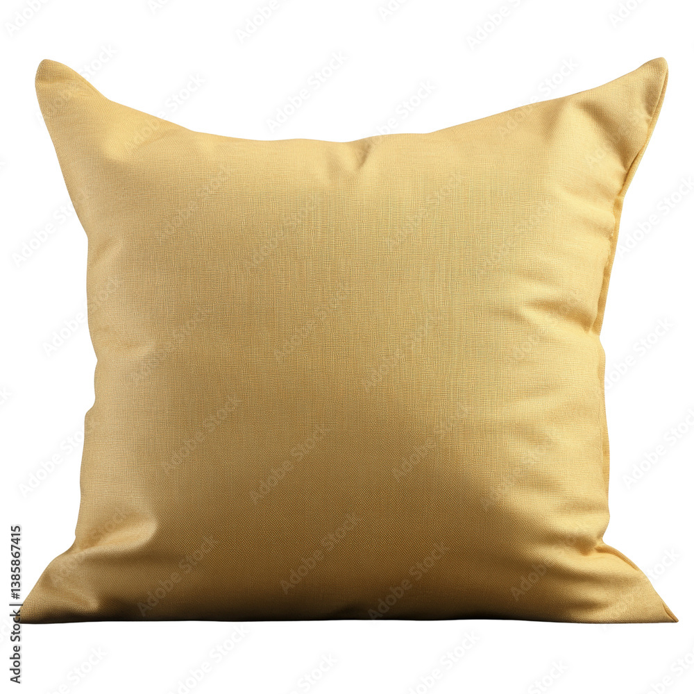 Poster cozy pillow resting on a black background creating a warm and inviting atmosphere perfect for home d