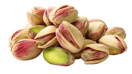 Pistachio nuts clear cutout isolated on transparent background png  
