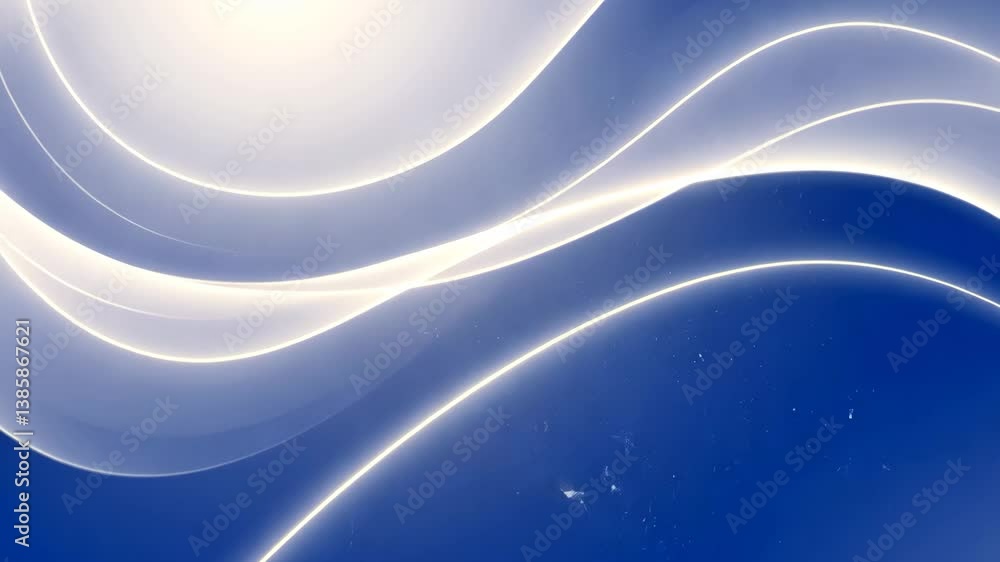 Poster abstract blue background with wavy lines and subtle gradients for modern design and presentation tem