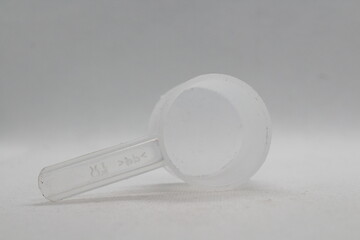 Protein scoop isolated on a white background 
