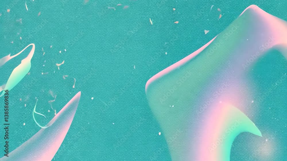 Poster abstract gradient design with iridescent colors texture background with dynamic shapes and light eff