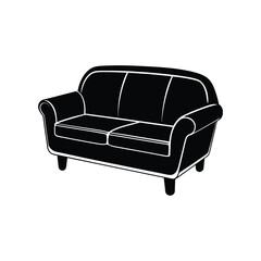 Couch minimal vector style illustration