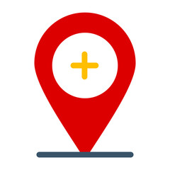 Obraz premium Add Location Icon