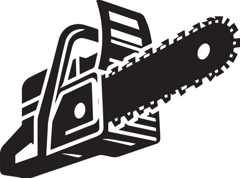 black chainsaw graphic clip art preview