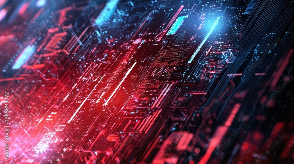 Poster abstract high-tech background featuring a loading bar transitioning into 2026, perfect for digital m