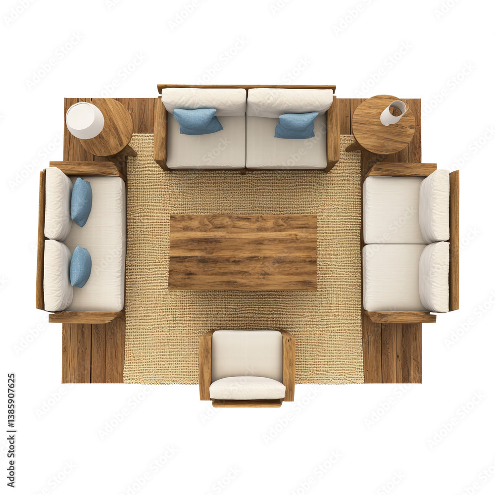 Poster cozy living room featuring a comfortable couch and elegant coffee table creating a warm and inviting