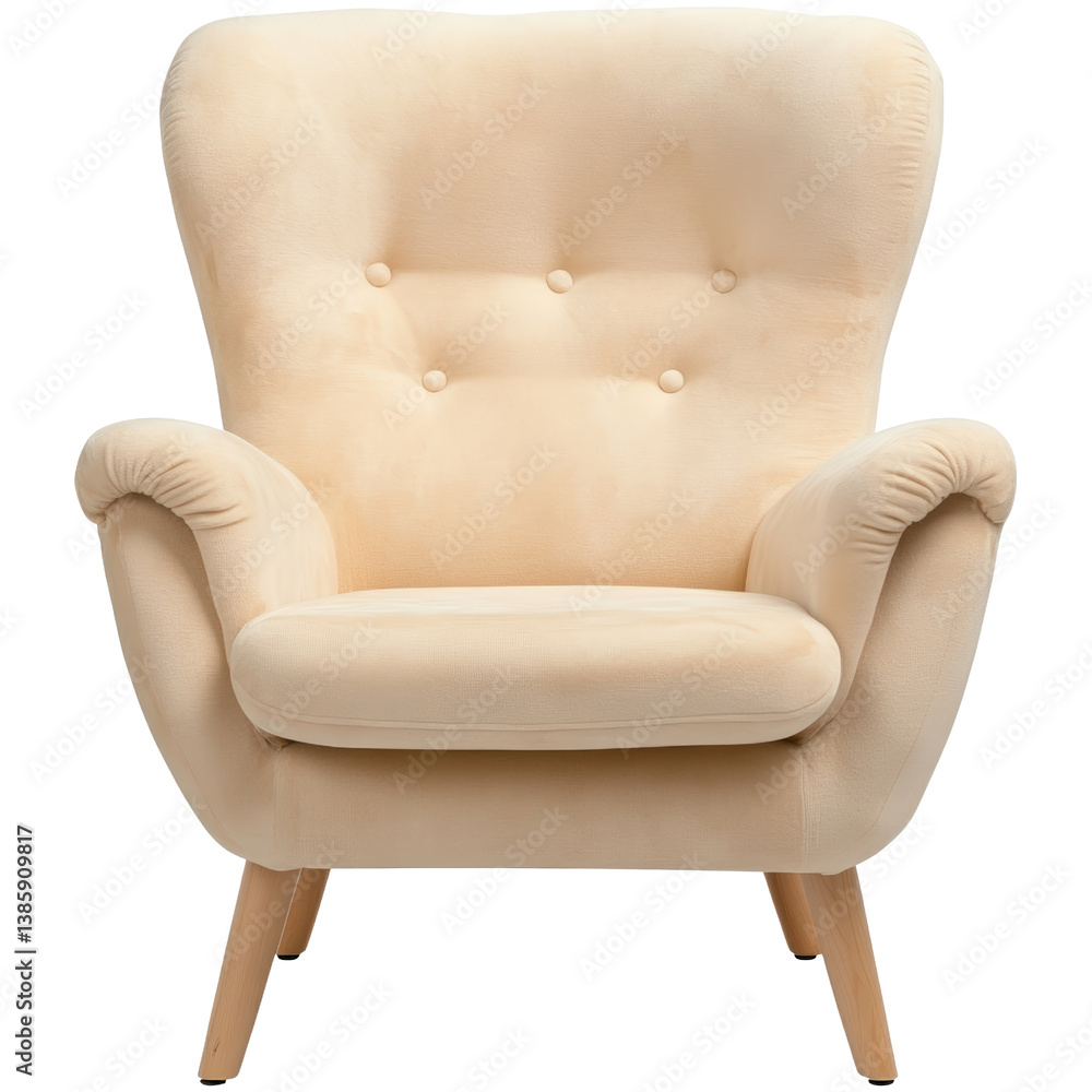 Poster minimalist chair set against a crisp white background highlighting its clean lines and contemporary 