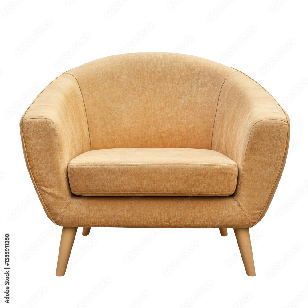 Poster stylish modern chair against a solid black background highlighting its elegant design and craftsmans