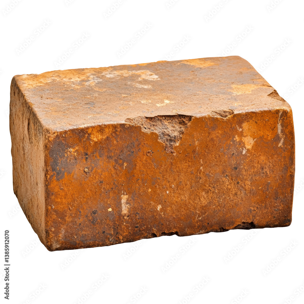 Poster sturdy brick with textured surface and natural color perfect for construction and building projects 