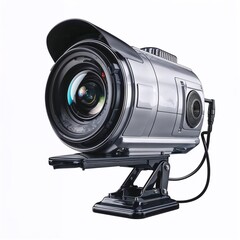 Professional Camera with Lens on Stand  