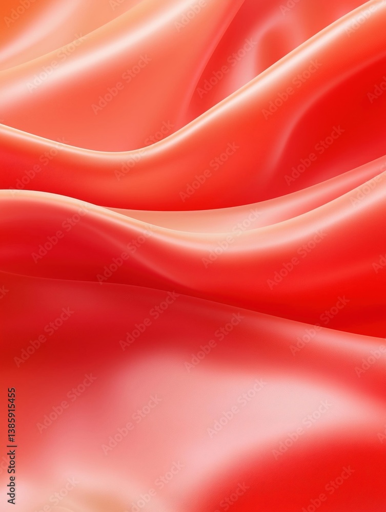 Poster abstract background with a smooth and shiny texture. the colors are predominantly red and orange, wi