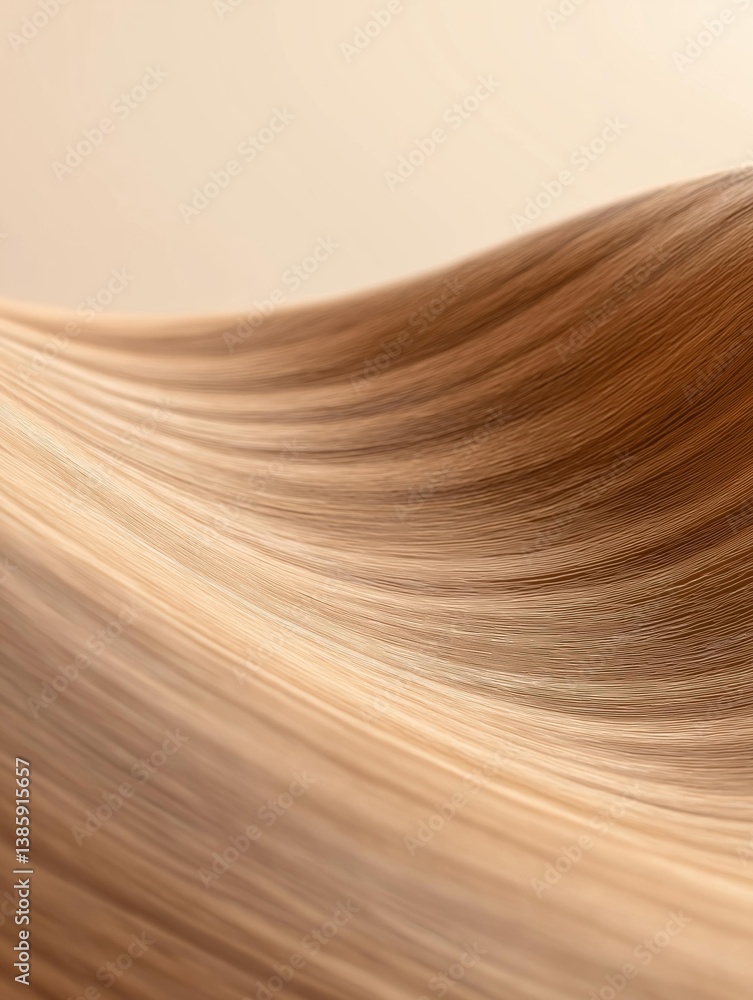 Poster close-up of a hair texture. the hair appears to be straight and has a light brown color. the strands