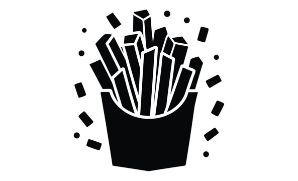 recommend clip art:  french fries vector icon silhouette