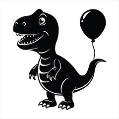 dinosaur silhouette vector style