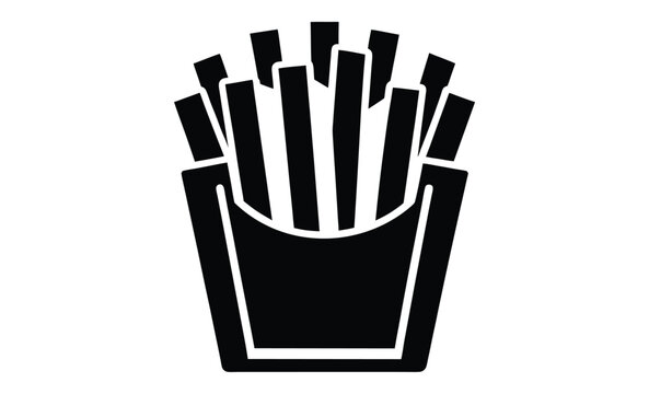 recommend clip art:  french fries vector icon silhouette