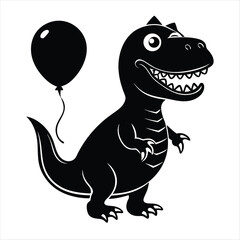 dinosaur silhouette vector style