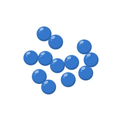 Cocci bacteria microbiology. Vector illustration in flat style.