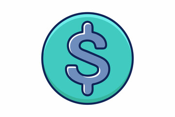 dollar symbol on green background