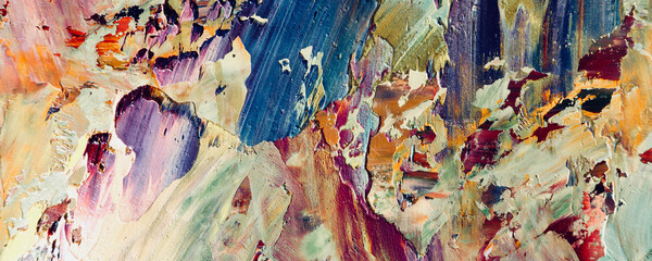 Abstract art background . Hand painting artwork on canvas .