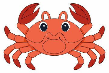 vector illustration of a crab