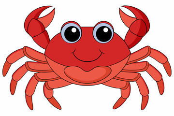 vector illustration of a crab