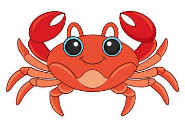vector illustration of a crab