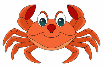 vector illustration of a crab