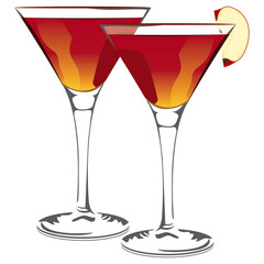 red apple cocktail, Apple Cider or cocktail.