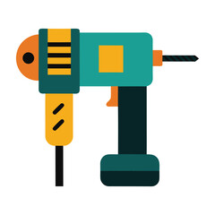 vector illustration of a drill bit