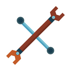  lug wrench on white background