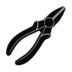 pliers on white background