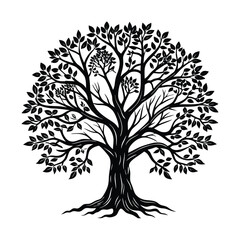 Obraz premium vector tree silhouette