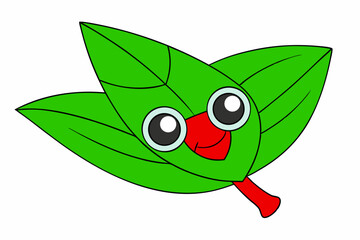 green leaf cartoon