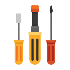 set of screwdriver bits isolated