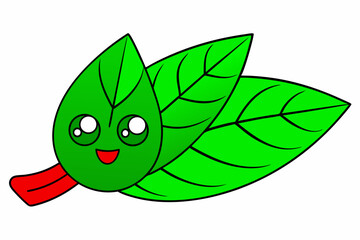 green leaf cartoon