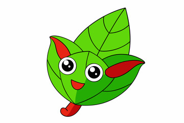 green leaf cartoon