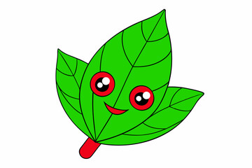 green leaf cartoon