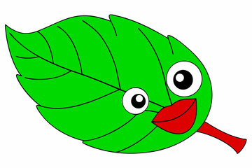 green leaf cartoon