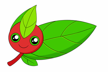 green leaf cartoon