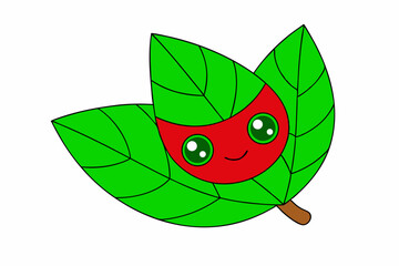 green leaf cartoon