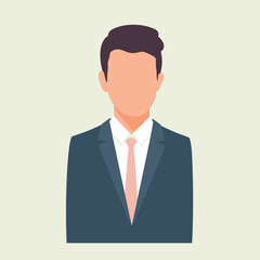 Businessman in Suit with Neutral Expression Against Soft Background  