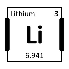 Lithium Bold Black Icon