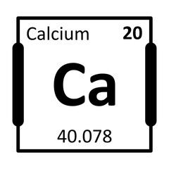 Calcium Bold Black Icon