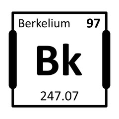 Berkelium Bold Black Icon