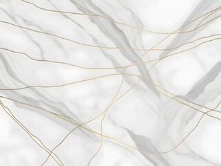 Elegant White Marble Texture with Gold Veins Abstract Background