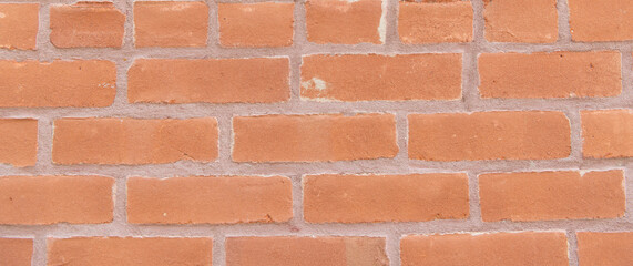 Building material concept. Surface of brickwall. Textured brown backdrop. Wall texture background. Brick wall structure. Brick masonry background. Rustic brick wall