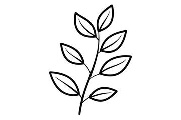 Obraz premium minimalist botanical line drawing