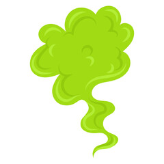 Fototapeta premium Green Smoke Cloud