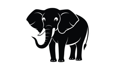 Elephant vector silhouette