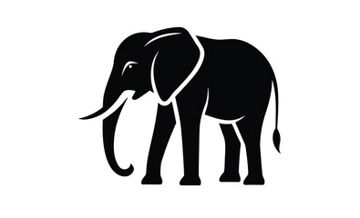Elephant vector silhouette
